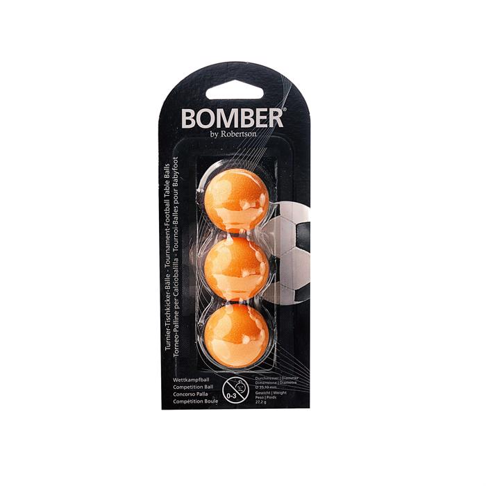 Bomber bordfodbolde fra Robertson - 3 stk i orange
